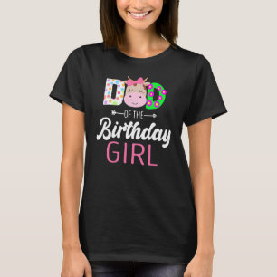 Camiseta Pai Da Fazenda De Aniversário Pai De Vaca Papa 1ru