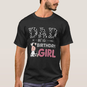 Camiseta Pai da Fazenda de aniversário Vaca Papá Família Ma