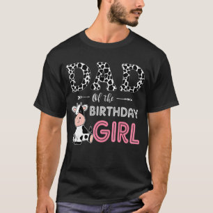 Camiseta Pai da Fazenda de aniversário Vaca Papá Família Ma