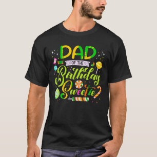 Camiseta Pai Da Festa de aniversário De Docinho De Aniversá