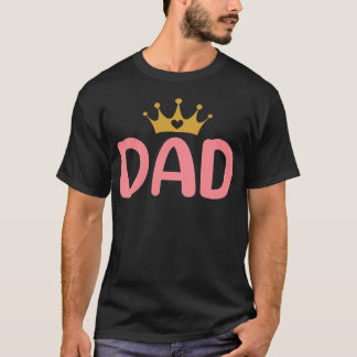 Camiseta Pai Da Festa De Aniversário Para Menina - 1º Anive