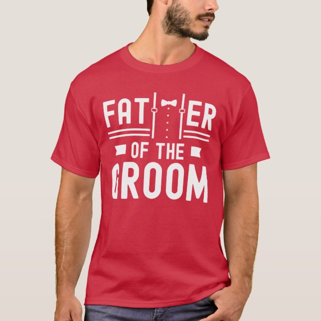 Camiseta Pai da Festa de casamento de Solteiro (Frente)