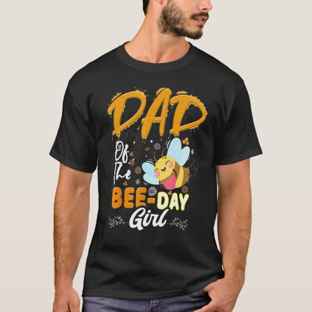 Camiseta Pai Da Festa De Colmeia Da Bee Day (Frente)