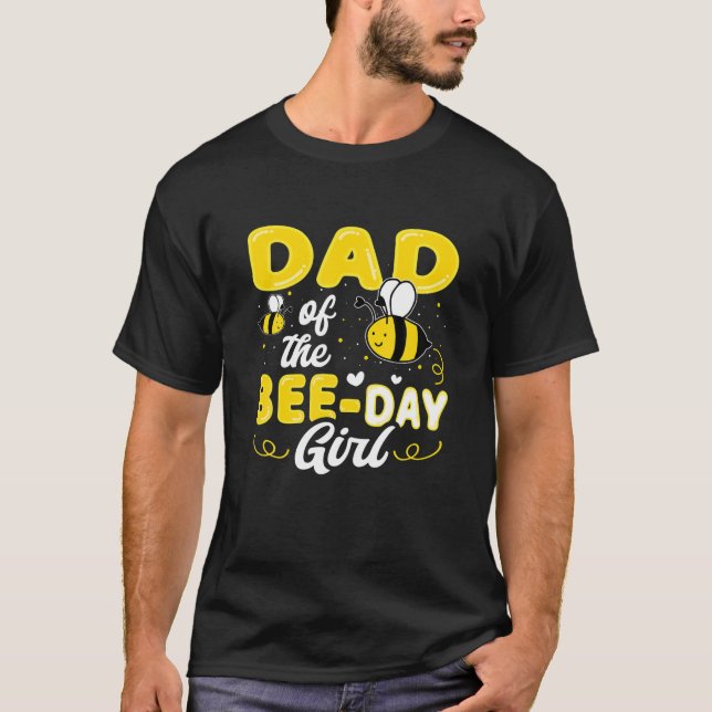 Camiseta Pai Da Festa De Colmeia Da Bee Day (Frente)