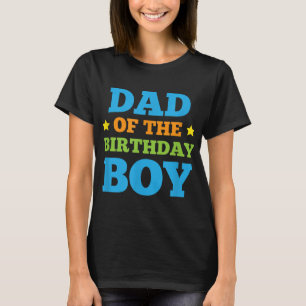 Camiseta Pai da Festa de Menino de Aniversário