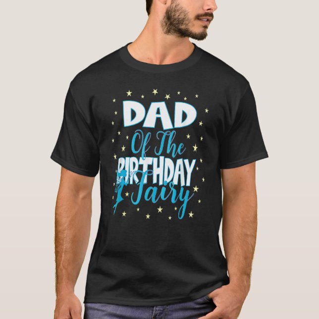 Camiseta Pai Da Festa De Princesa Fada De Aniversário (Frente)