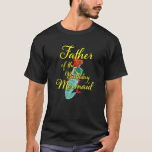 Camiseta Pai da Filha da Sereia de Aniversário