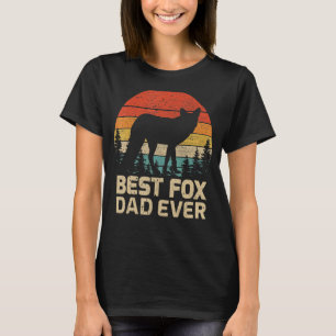 Camiseta Pai Da Fox Da Melhor Vintage Da Mens - Dia de os p