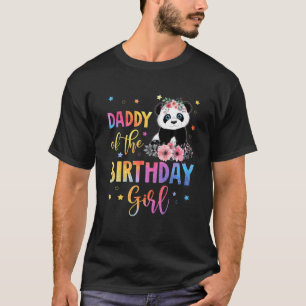 Camiseta Pai Da Garota De Aniversário, Mãe Do Urso De Pan