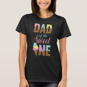 Camiseta Pai Da Garota Doce De Docinho De Um Sorvete