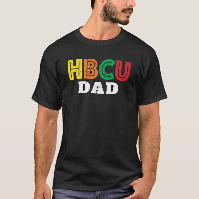 Camiseta Pai da HBCU - Pai da Historicamente Black College  (Frente)