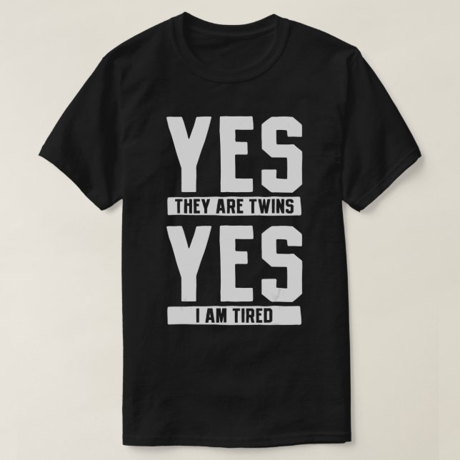 Camiseta Pai da Mãe dos Gêmeos (Frente do Design)