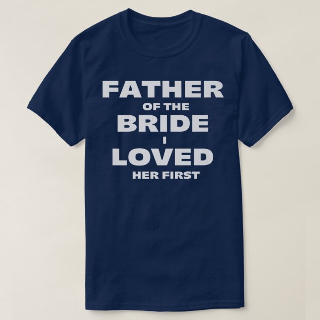Camiseta Pai da noiva  (Frente do Design)