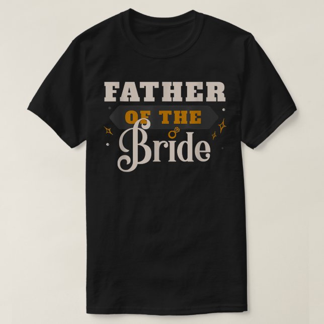 Camiseta Pai Da Noiva Casada Com Casal (Frente do Design)