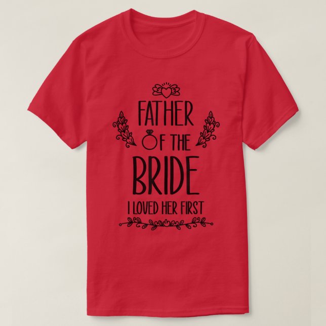 Camiseta Pai da Noiva Eu a Amei Primeiro 209 (Frente do Design)