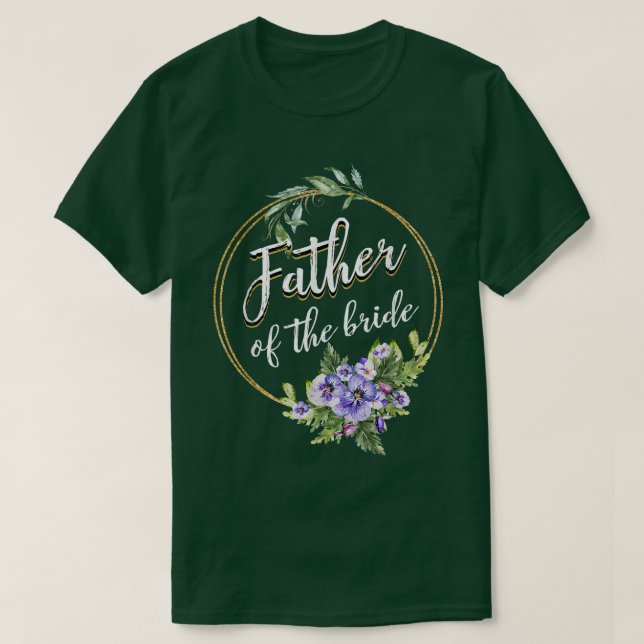 Camiseta Pai Da Noiva Matc Chá de panela De Casamento (Frente do Design)