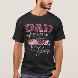 Camiseta Pai da Pesca de Robalo Minha Pesca Meu Jogo