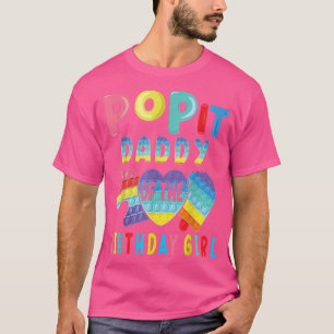 Camiseta pai da Pop de Birthday Girl It Unicorn Aniversário