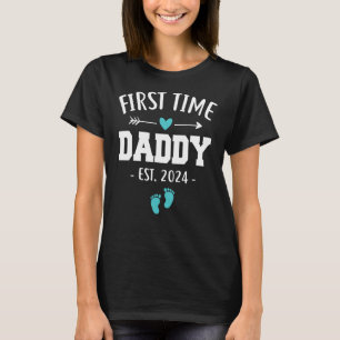 Camiseta Pai da Primeira Vez dos Mens no Pai de 2024