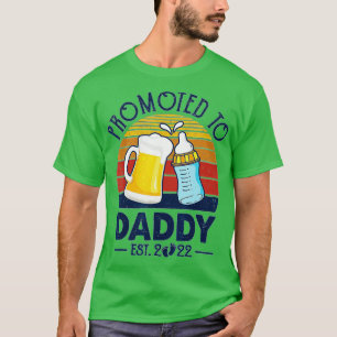 Camiseta Pai Da Primeira Vez Promovido Ao Dia de os pais Pa
