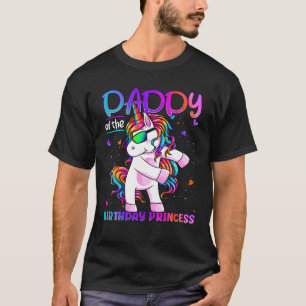 Camiseta Pai Da Princesa De Aniversário Que Foga Unico