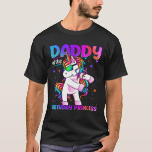 Camiseta Pai Da Princesa De Aniversário Que Foga Unico