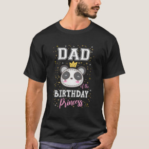 Camiseta Pai Da Princesa Panda Bear B-Day