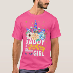 Camiseta Pai Da Rapariga De Aniversário Que Padre Oferece A