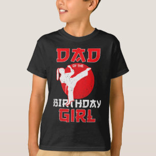 Camiseta Pai Da Rapariga De Karate Taekwondo