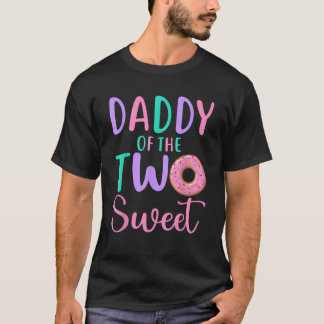 Camiseta Pai da Rosquinha das duas segundos aniversários de