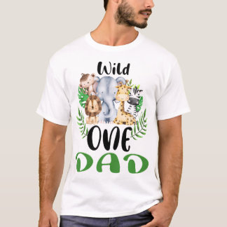 Camiseta Pai da Selva Safari Ani, um Jardim Zoológico Selva