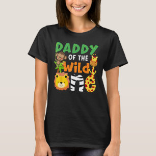 Camiseta Pai da selva Safari, tema do zoológico selvagem