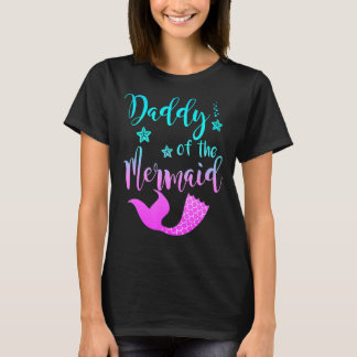 Camiseta Pai Da Sereia De Aniversário Para Homens Pais