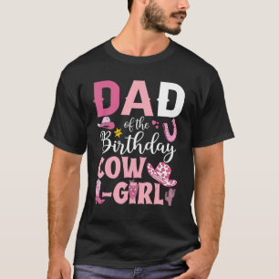 Camiseta Pai da Vaqueira de Aniversário Festa de Rodeio Gar