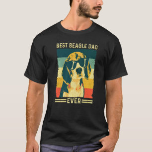 Camiseta Pai Da Vintage Retro Best Beagle Ever Dia de os pa