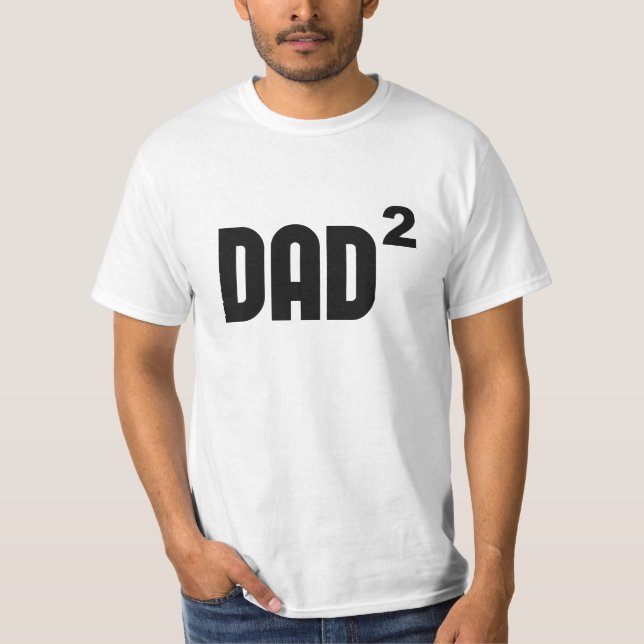 Camiseta Pai Dad2 esquadrado exponencial (Frente)