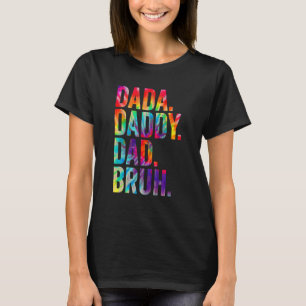 Camiseta Pai Dada Bruh Tie Dye Dia de os pais Feliz 202