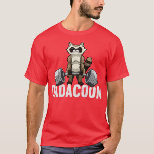 Camiseta Pai Dadacoon Raccoon Lixo Dia de os pais Panda