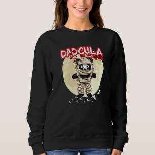 Camiseta Pai Dadcula Dracule Vampiro Pai Festa de Halloween