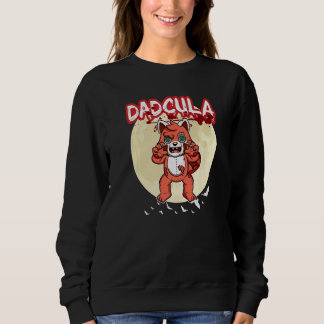 Camiseta Pai Dadcula Dracule Vampiro Pai Festa de Halloween