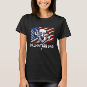Camiseta Pai Dalmaciano Merica 4 De Julho Americano