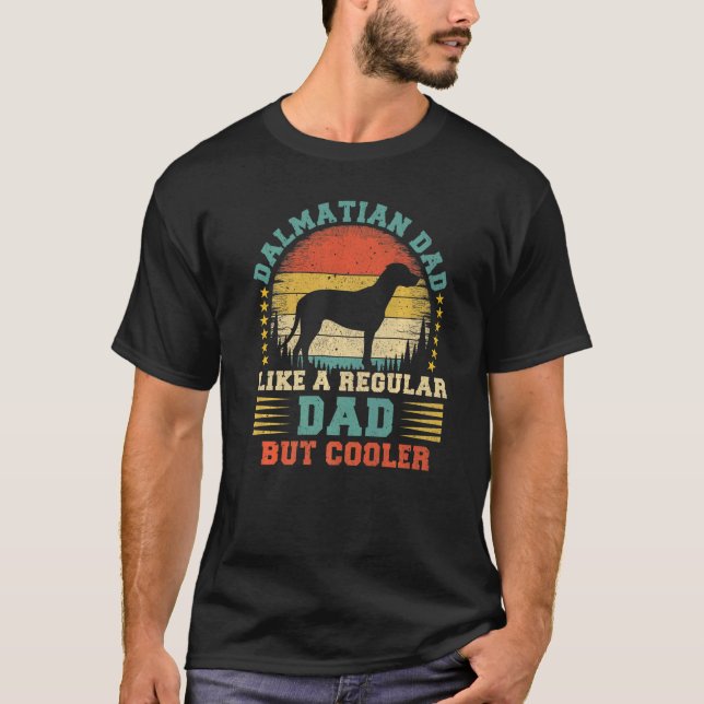 Camiseta Pai Dalmaciano Vintage Cão Dalmaciano (Frente)