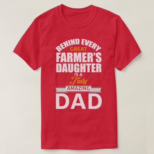 Camiseta Pai das filhas do agricultor (Frente do Design)