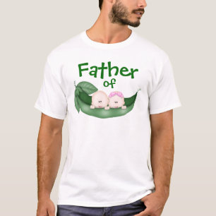 Camiseta Pai das gêmeas mistas