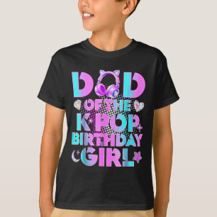 Camiseta Pai das Meninas de Aniversário do K-Pop Amante de 