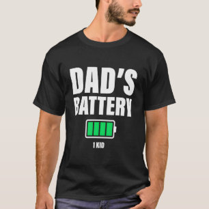 Camiseta Pai De 1 Bateria Baixa Dia Dos Pais Do Papai