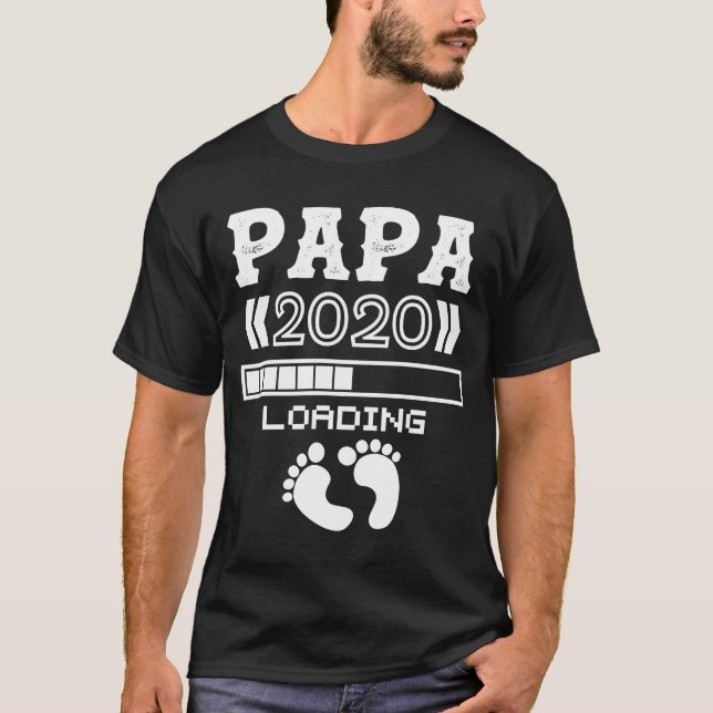 Camiseta Pai de 2020, pai grávida (Frente)