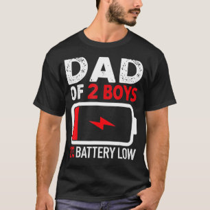 Camiseta Pai De 2 Boias Bateria Pai A Fraco Dia de os pais 
