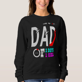 Camiseta Pai De 2 Meninos 1 Menina Pai Ou Avô De 3 K