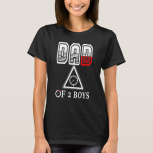 Camiseta Pai De 2 Meninos Pai Ou Avô De 2 Crianças 12